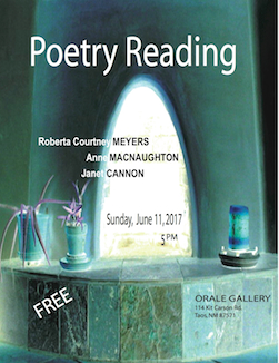 Janet Cannon Poetry Reading, Orale Gallery, Taos, NM, circa_2017