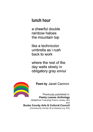 LUNCH HOUR is a poem written by the American poet Janet Cannon