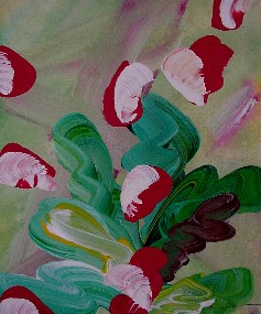 Floral 15 (acrylic on canvas, 8 x 10 in.)