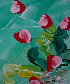 Floral 14 (acrylic on canvas, 8 x 10 in.)