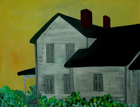 Farmhouse Nine (acrylic on canvas, 30 x 24 in.)
