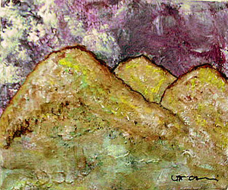 Mountain Series 2 (acrylic on canvas, 10 x 8 in.)